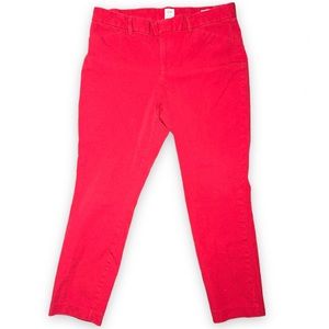 ❤️BUNDLE SALE❤️ GAP Signature Skinny Ankle Size 12 Red Pants Slim Fit